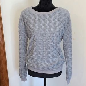 Plush Rose Textured Pullover